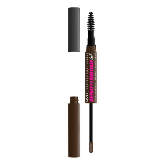 NYX PROFESSIONAL MAKEUP product front packaging showing dual-ended gel for precise brows