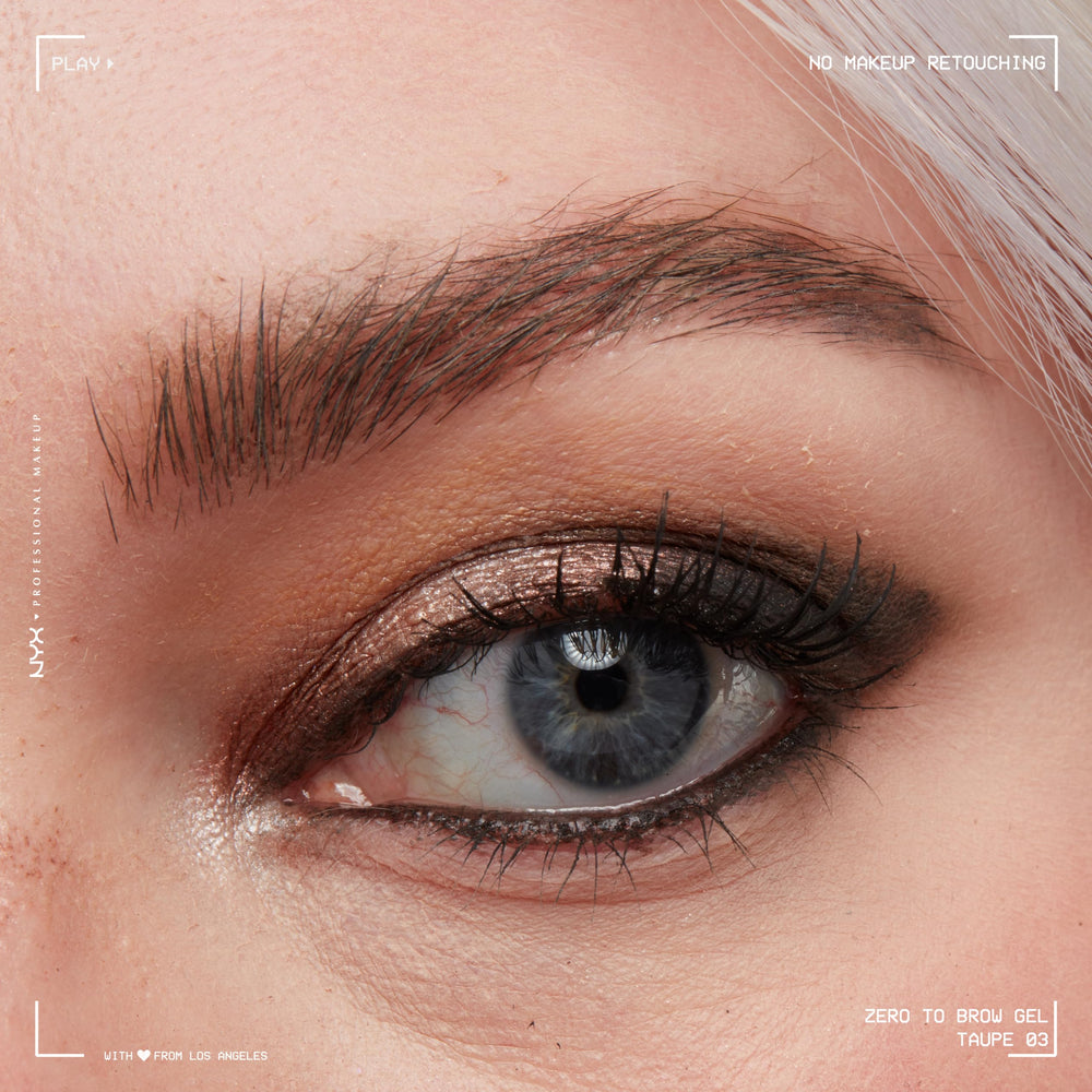 NYX PROFESSIONAL MAKEUP gel texture swatch demonstrating smooth, buildable pigment for lasting color