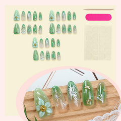 NZRAESTRS included nail file, jelly stickers and wooden stick for complete application kit