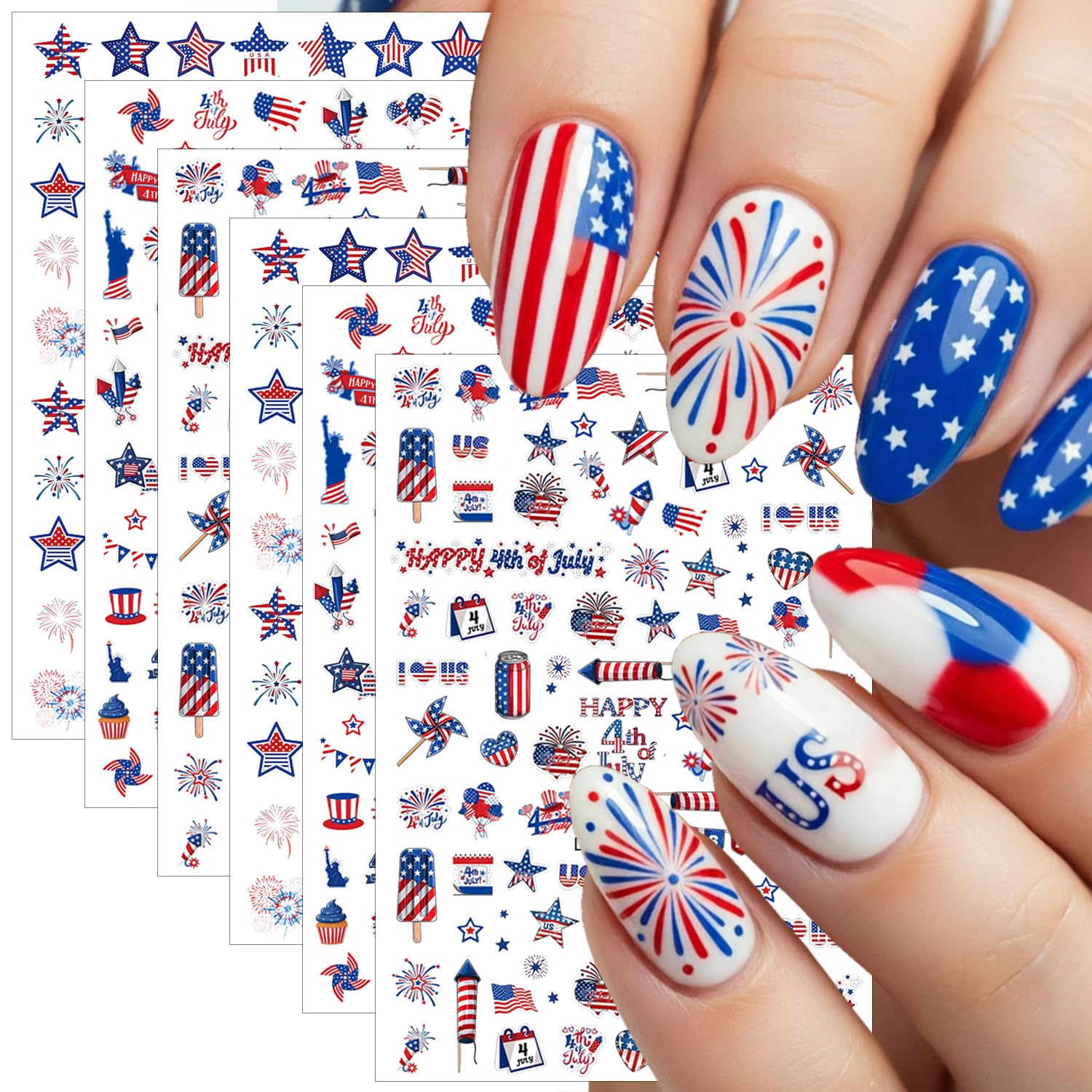 NZRAESTRS front packaging showing six patriotic sticker sheets for quick celebrations