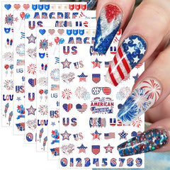 NZRAESTRS front sheet layout showing multiple patriotic decal designs for versatile looks