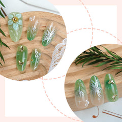 NZRAESTRS press-on nails being applied demonstrating easy at-home salon results