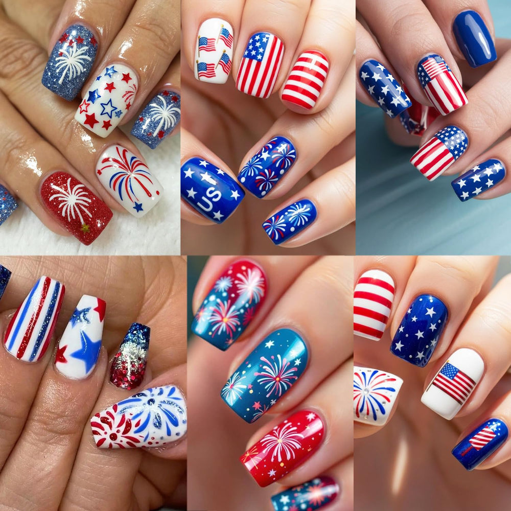 NZRAESTRS lifestyle shot of summer party nails using stickers for instant themed style