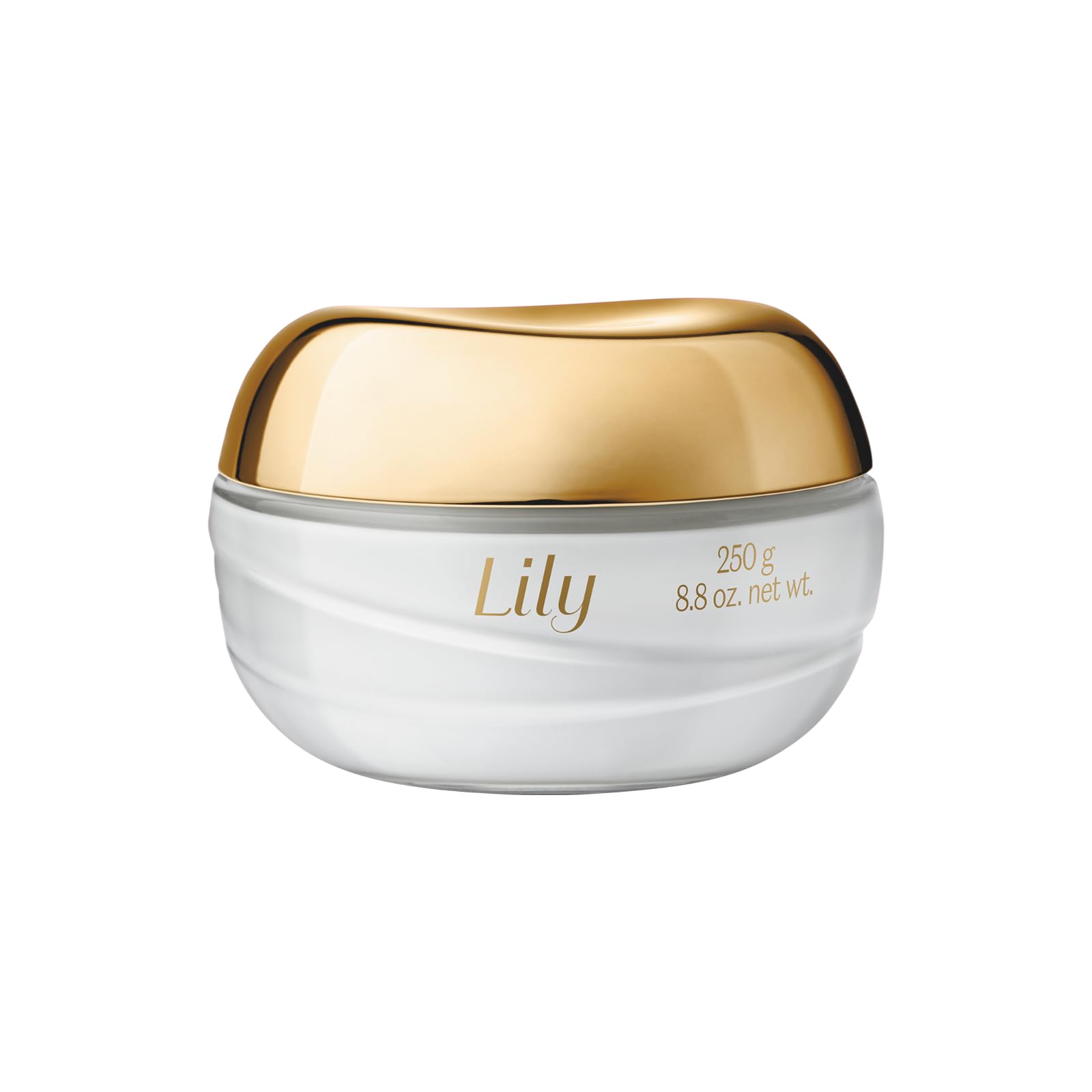 O BOTICARIO front jar showing Lily Satin cream and brand elegance