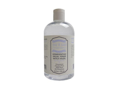 Oak & Sage front label showing 12 oz pure unscented witch hazel, clear packaging and brand clarity