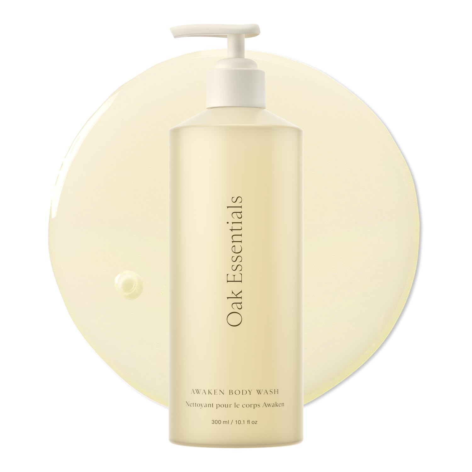 Oak Essentials front bottle showing label and volume, highlights hydrating benefits