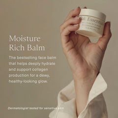 Oak Essentials texture close-up of butter-to-oil formula illustrating silky absorption