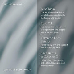 Oak Essentials blue tansy display highlighting calming botanical and antioxidant support