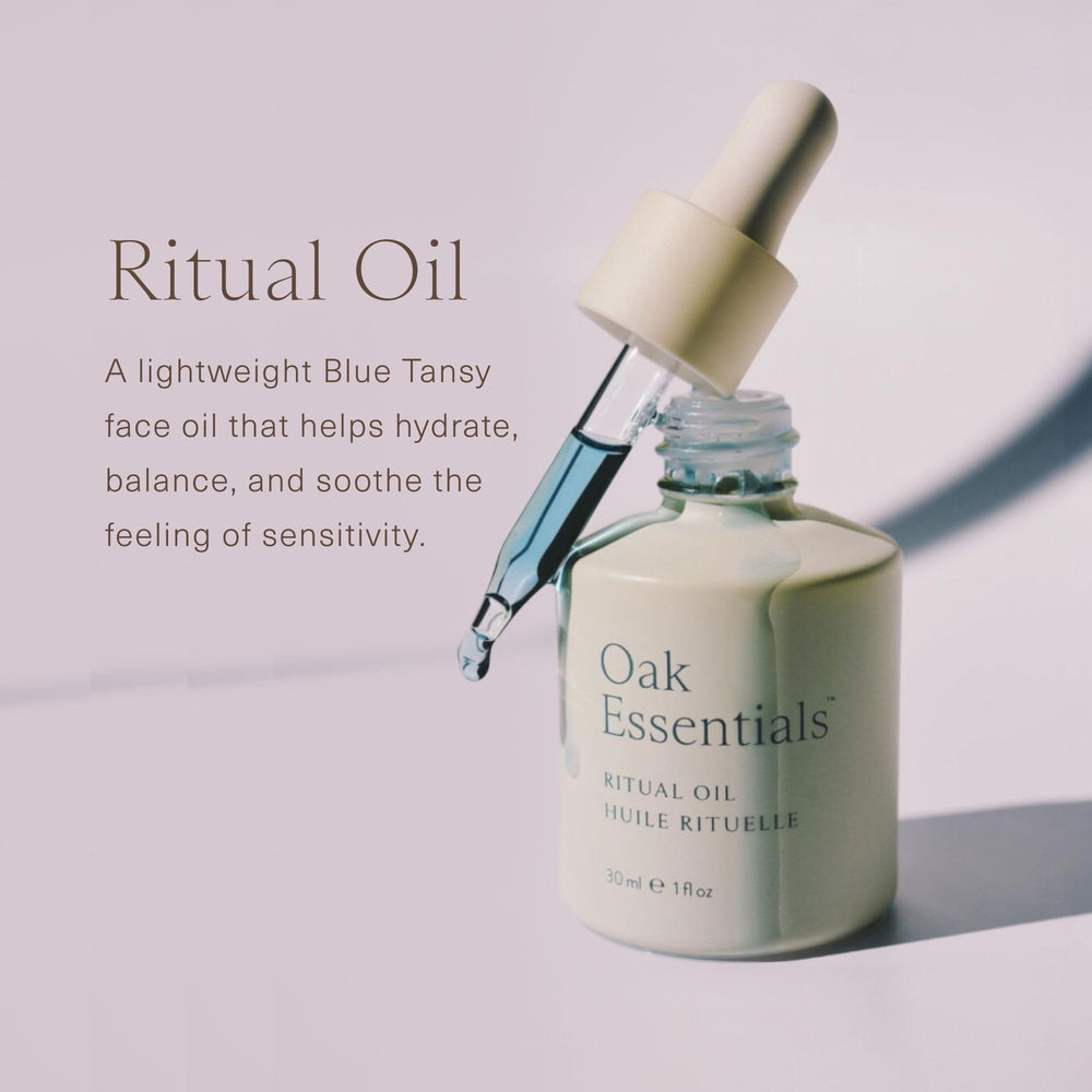 Oak Essentials pipette with single drop demonstrating controlled application and purity