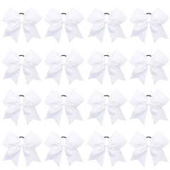 OAOLEER front packaging showing 16 white cheer bows, quick team distribution