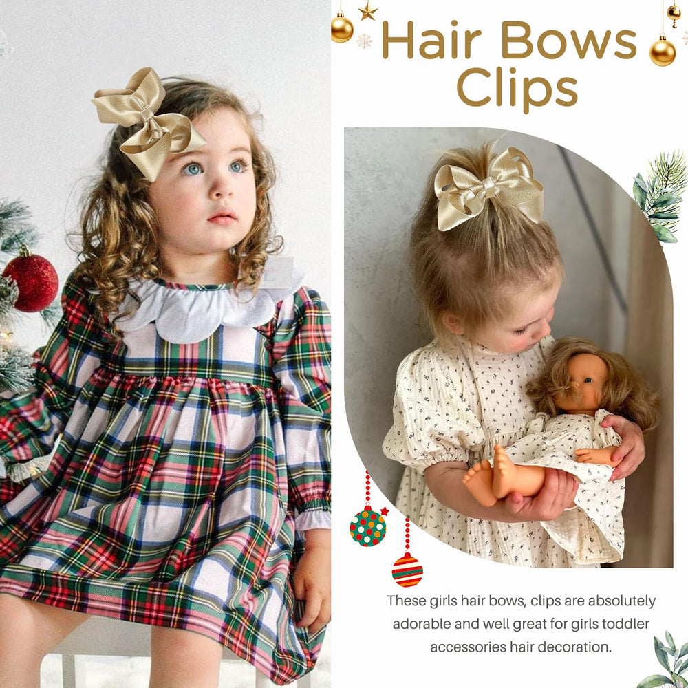 OAOLEER bow worn by child side profile showing styling effect benefit: flattering accessory