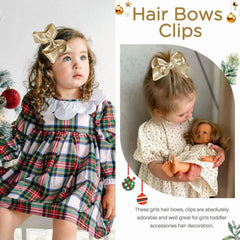 OAOLEER bow worn by child side profile showing styling effect benefit: flattering accessory