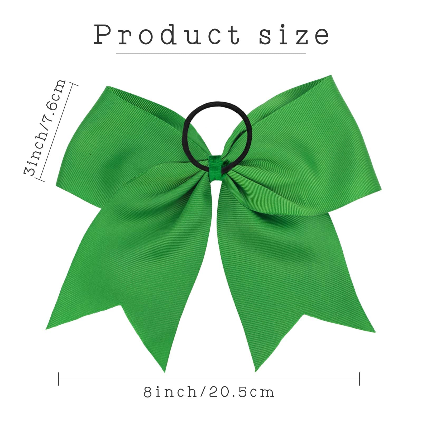 OAOLEER bow size compared to hand to show large 8-inch scale
