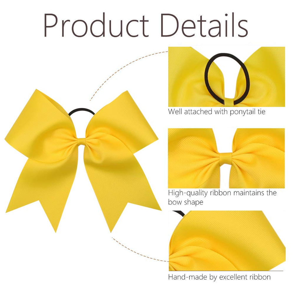 OAOLEER bow paired with cheer uniform showing visible team spirit on the field