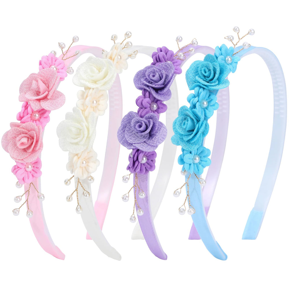 OAOLEER front view pack showing four colorful headbands and gift appeal