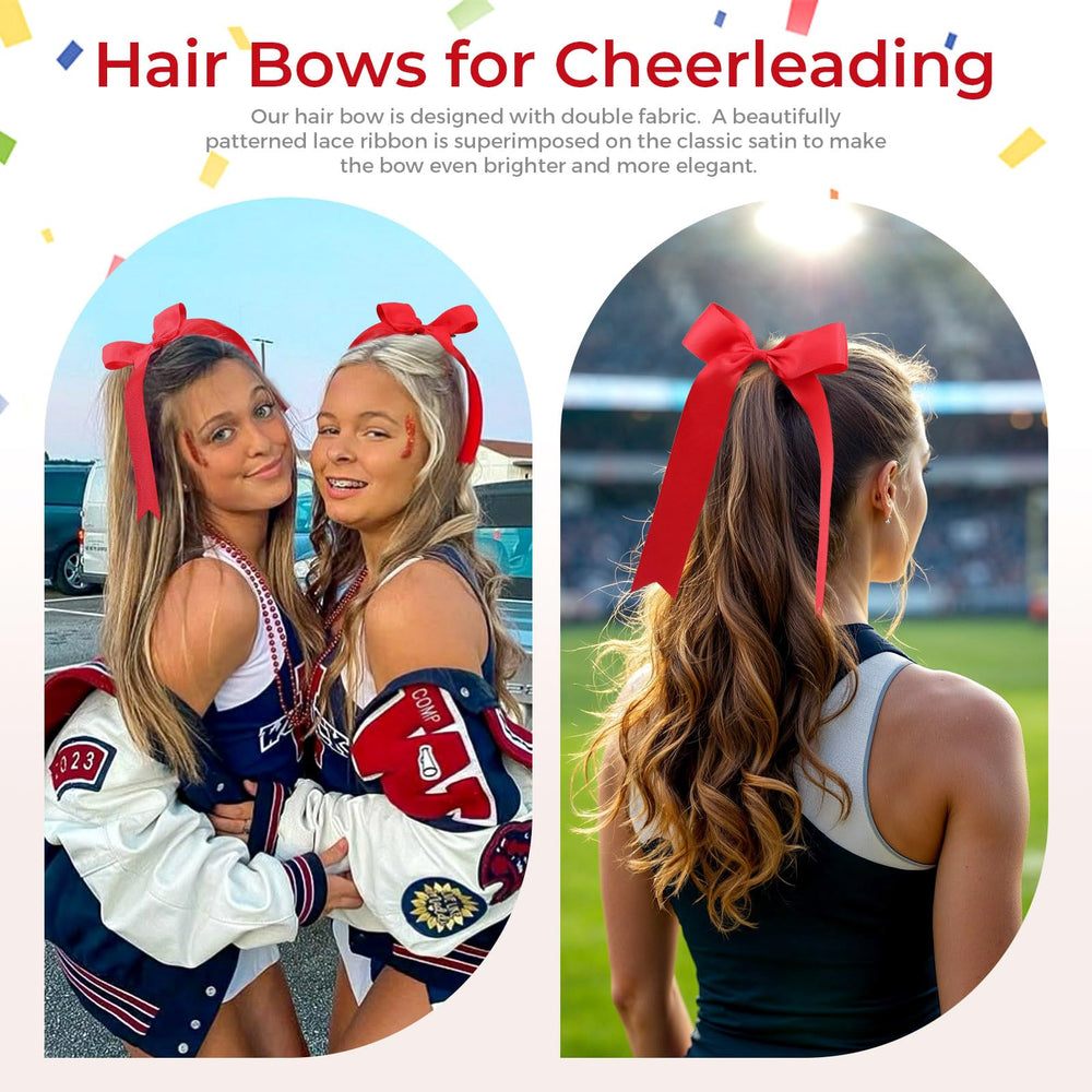 OAOLEER bow on a ponytail in action demonstrating stable hold during movement