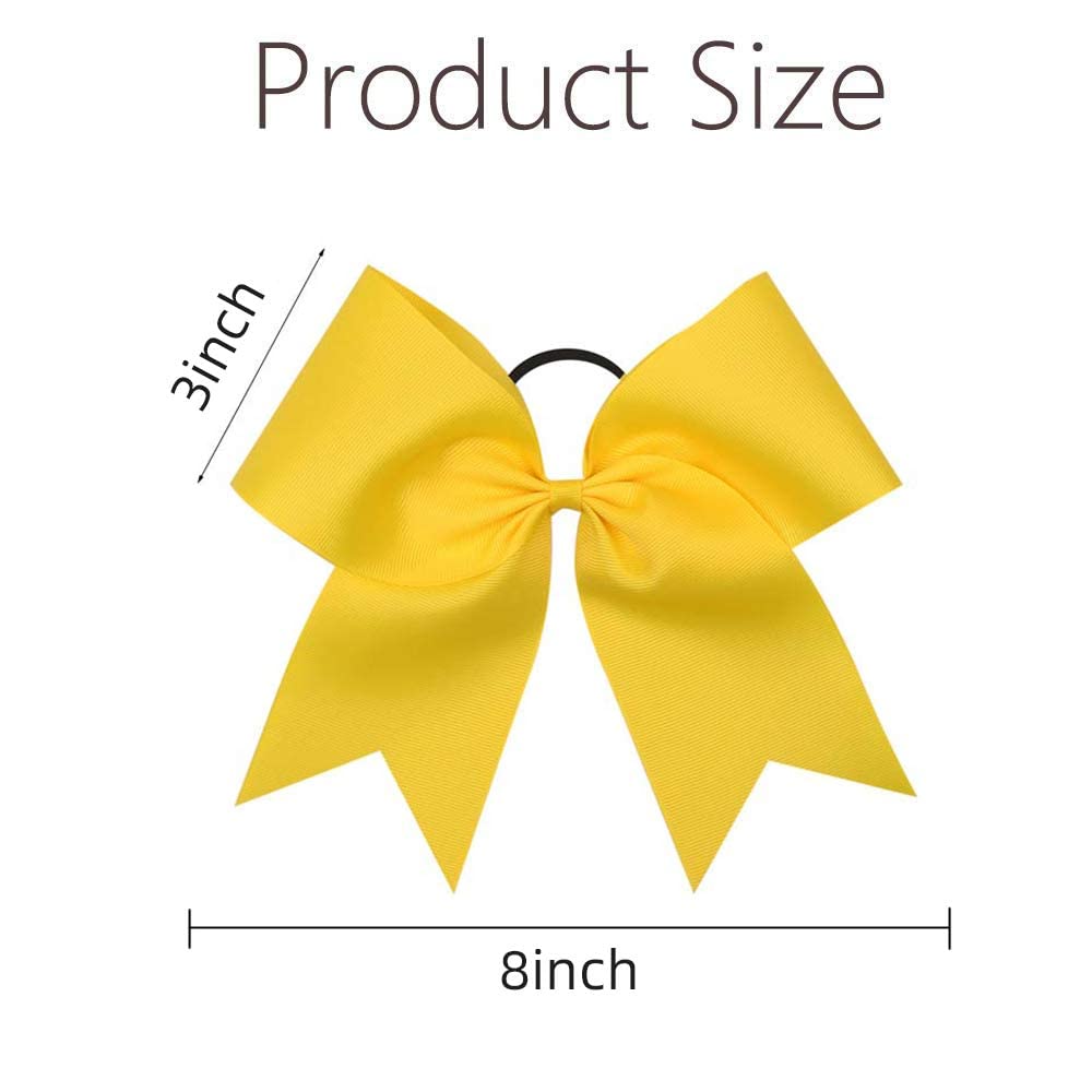 OAOLEER 8-inch bow beside ruler illustrating large size for high visibility