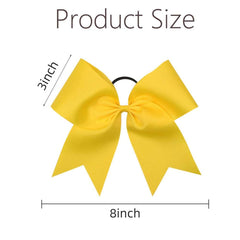 OAOLEER 8-inch bow beside ruler illustrating large size for high visibility