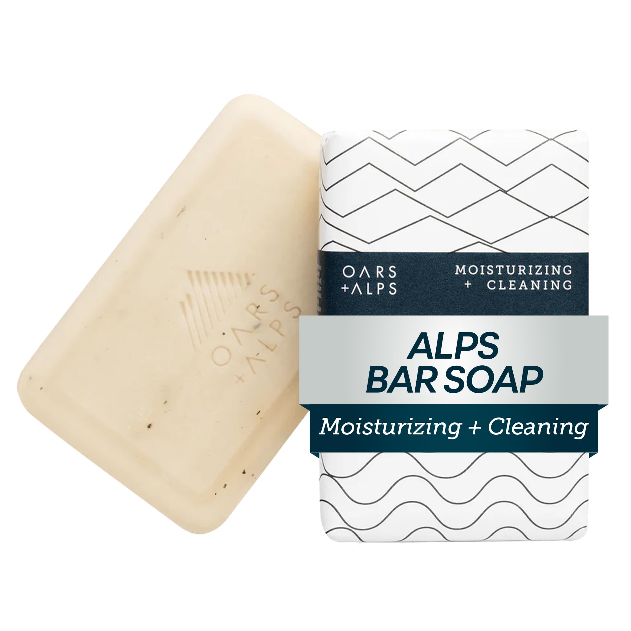 Oars + Alps front packaging showing bar and brand benefits