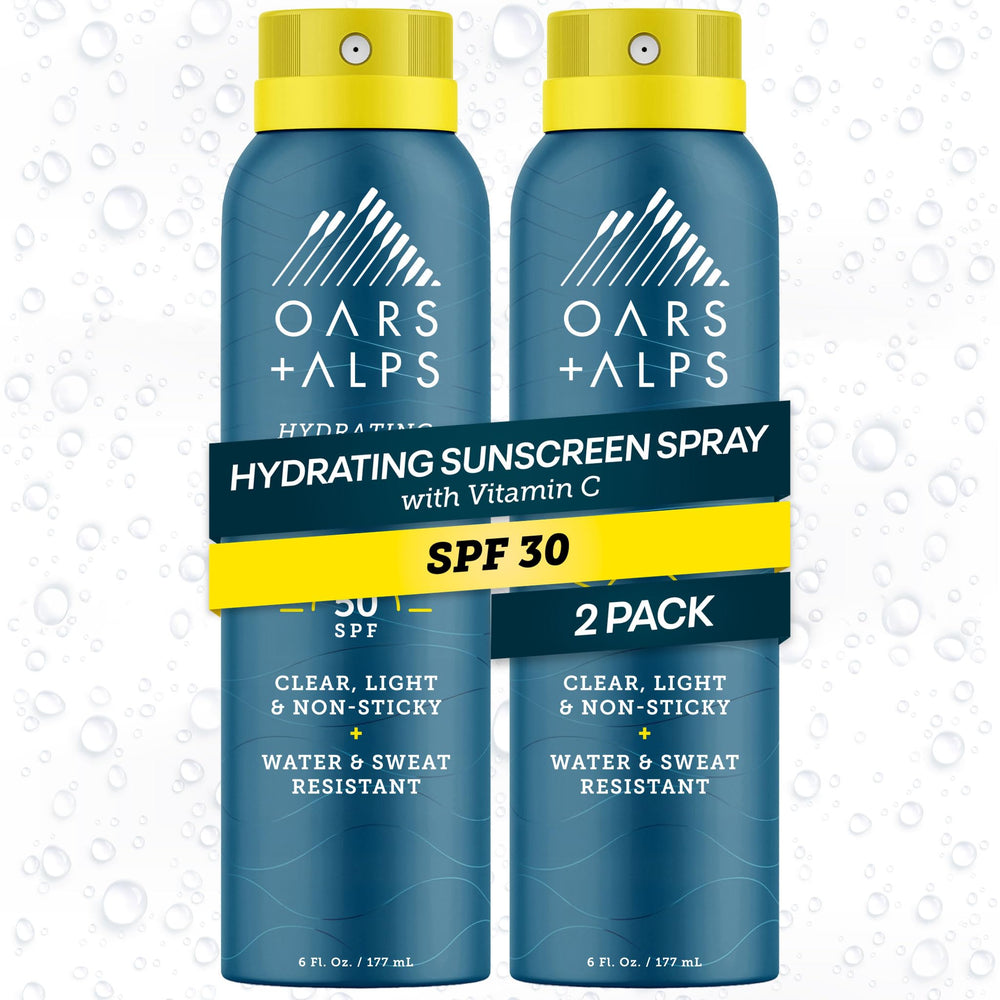 Oars + Alps front packaging showing SPF 30 and lightweight benefit