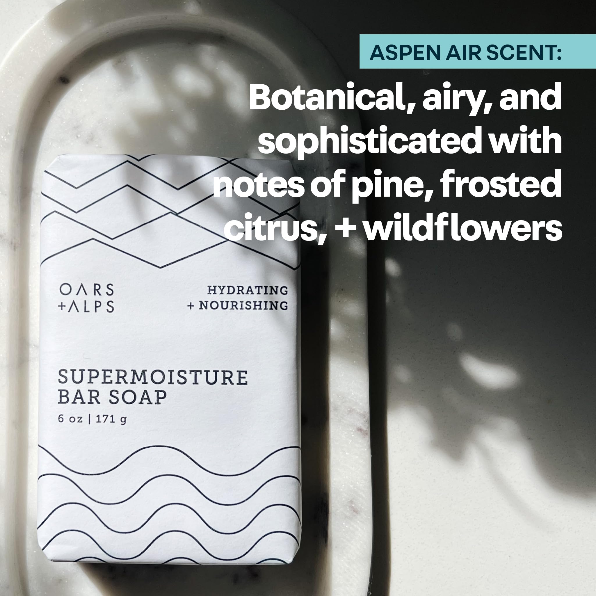 Oars + Alps natural butters and oils arranged to highlight nourishing ingredients