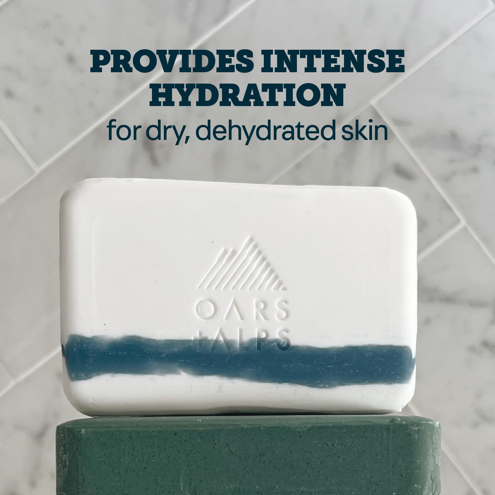 Oars + Alps packaging icons showing vegan, sulfate-free, and cruelty-free benefits