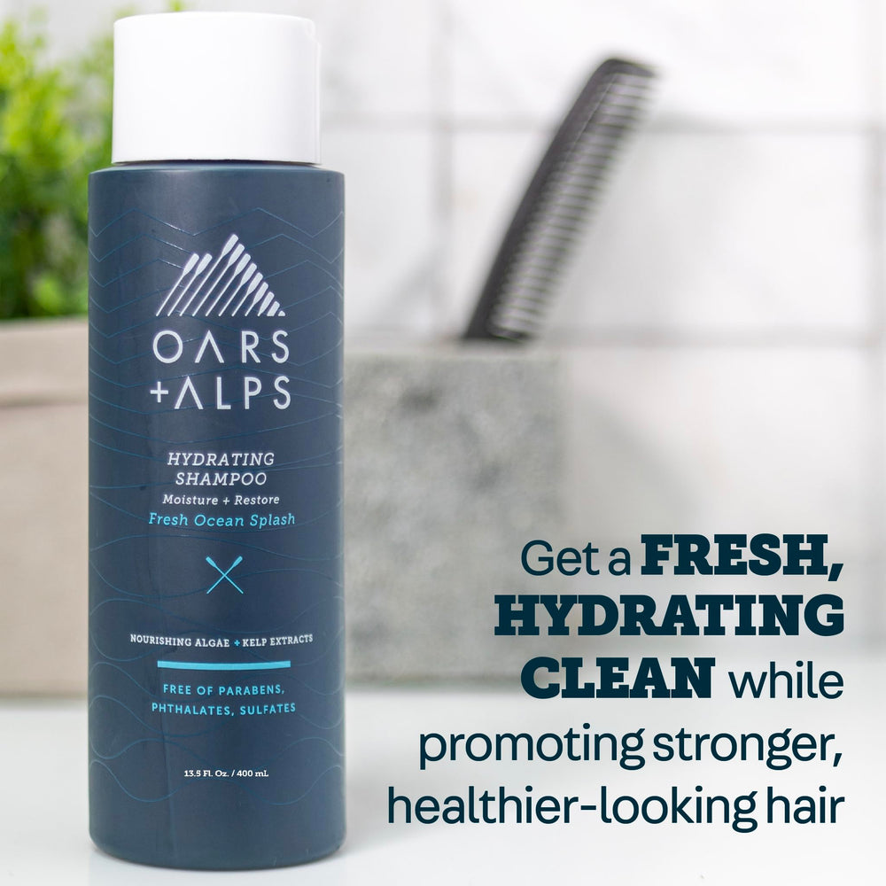 Oars + Alps creamy lather texture in hand demonstrating gentle moisturizing foam
