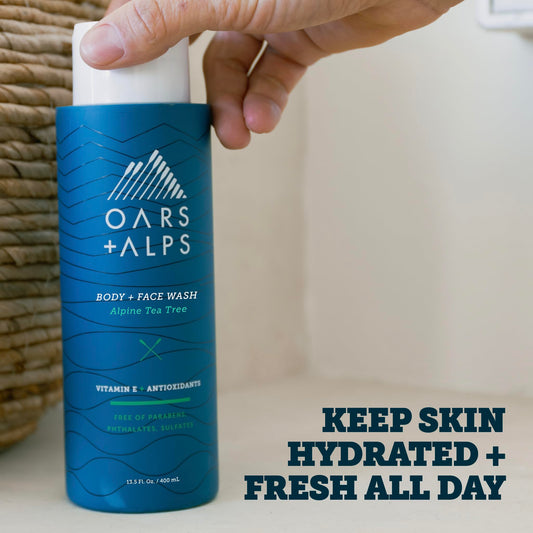 Oars + Alps creamy lather close-up highlighting moisturizing texture benefit