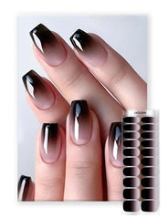 Oauee front packaging showing black to nude-pink gradient and salon-ready kit