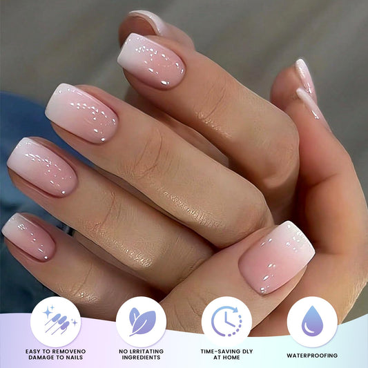 Oauee close-up of strip texture highlighting gel polish composition and smooth shine