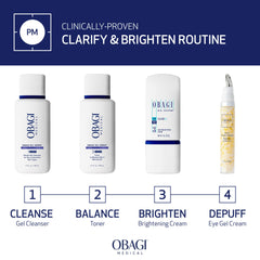 Obagi Medical Clear FX applied to cheek demonstrating even-tone improvement