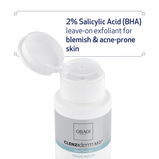 Obagi Medical back label with directions and ingredient highlights for safe, informed use