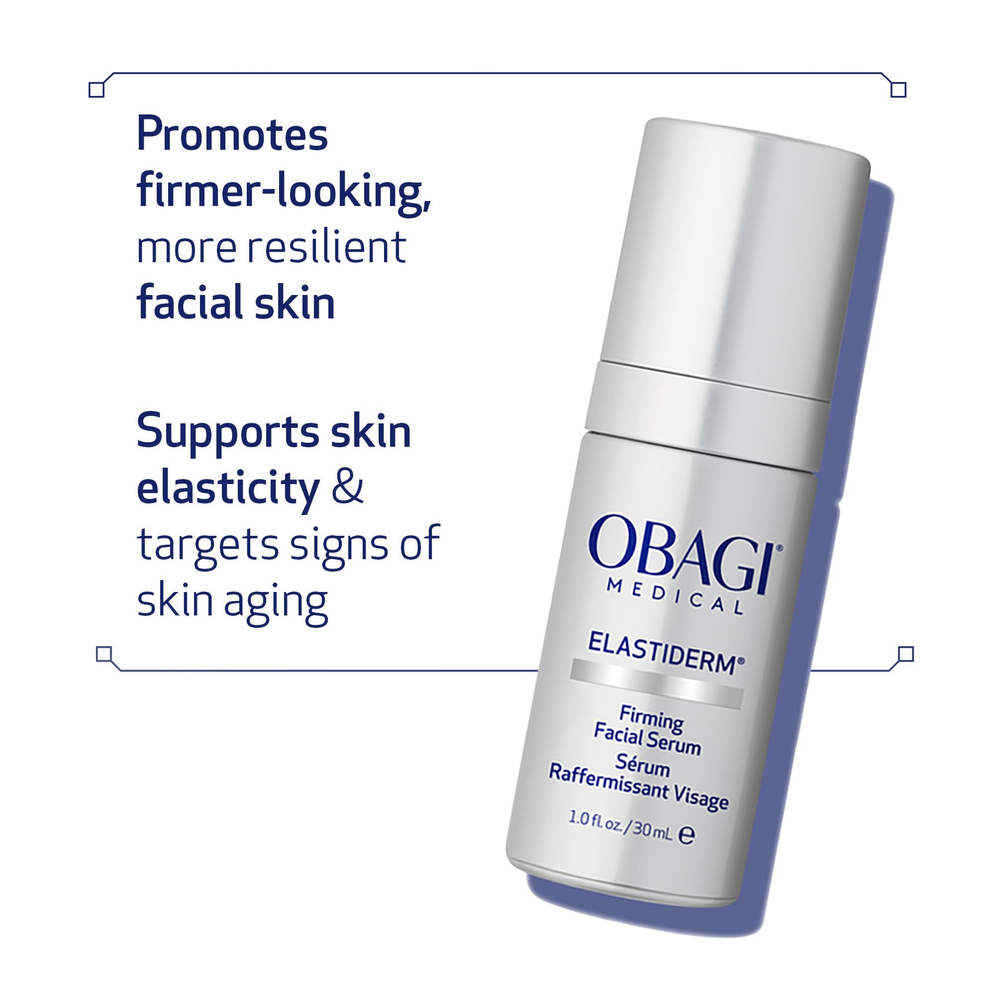 Obagi ELASTIderm application on neck area illustrating targeted firming support