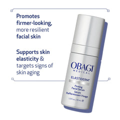 Obagi ELASTIderm application on neck area illustrating targeted firming support
