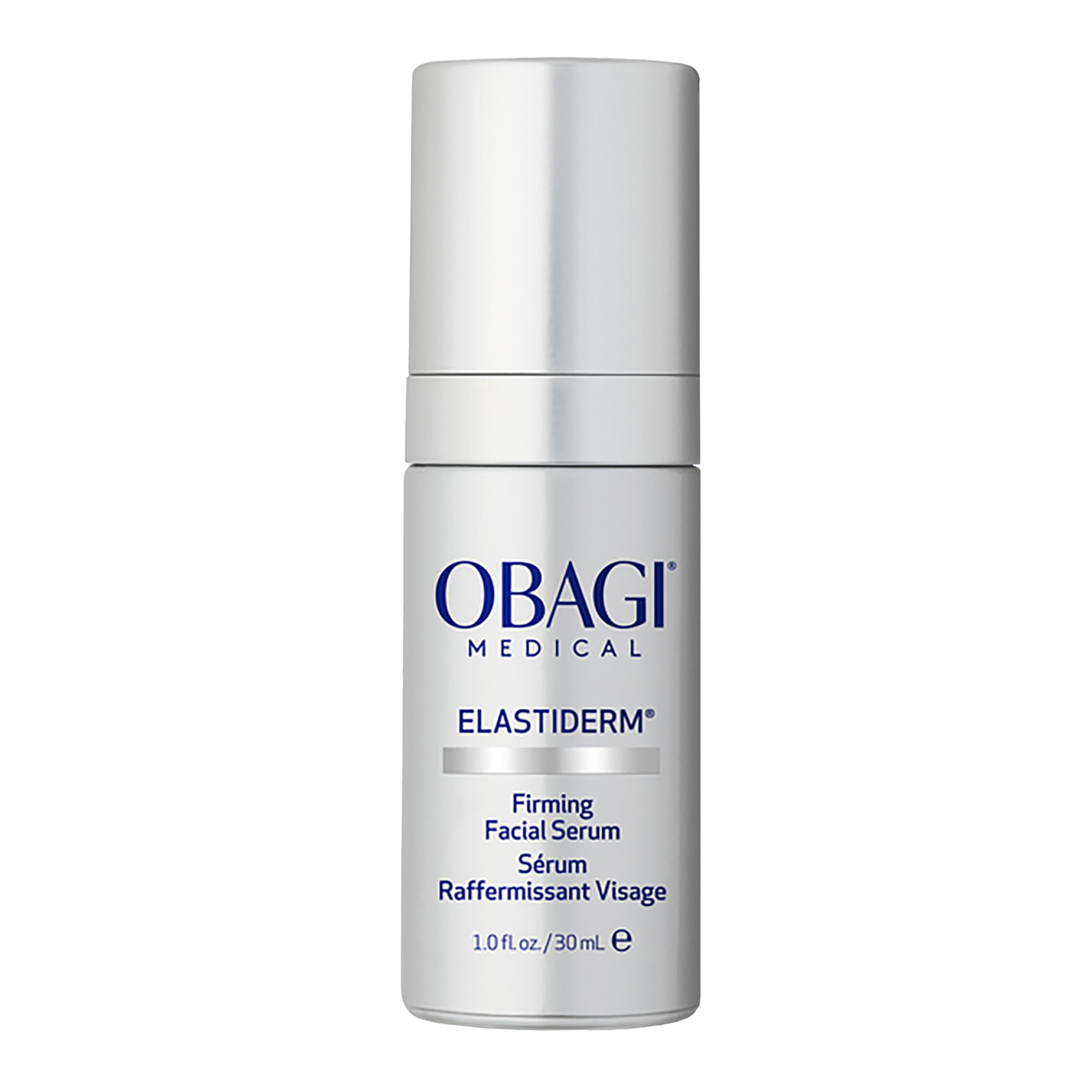 Obagi ELASTIderm front packaging shows clean clinical design for trusted skincare