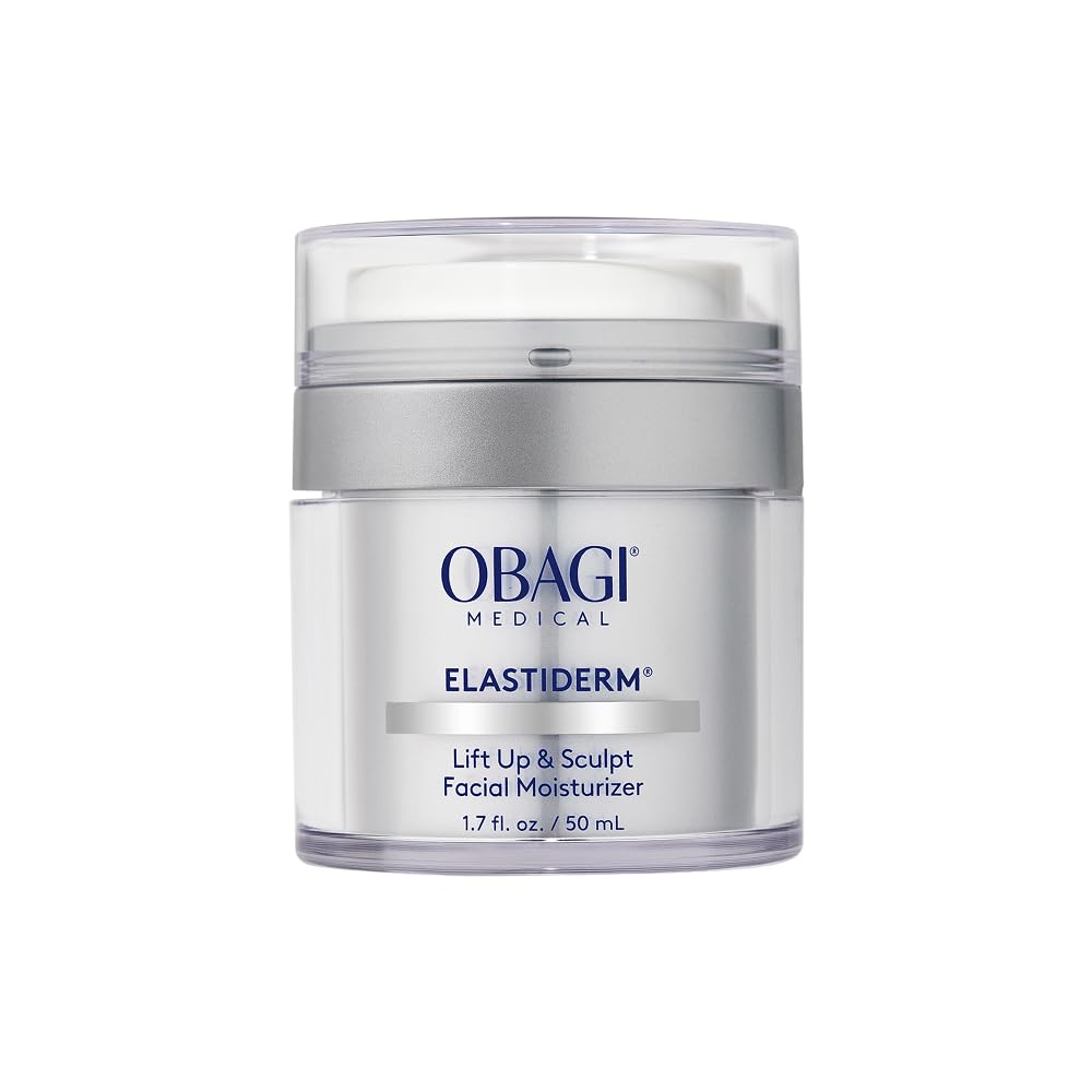 Obagi ELASTIderm front packaging showing jar and box, conveys trusted medical skincare