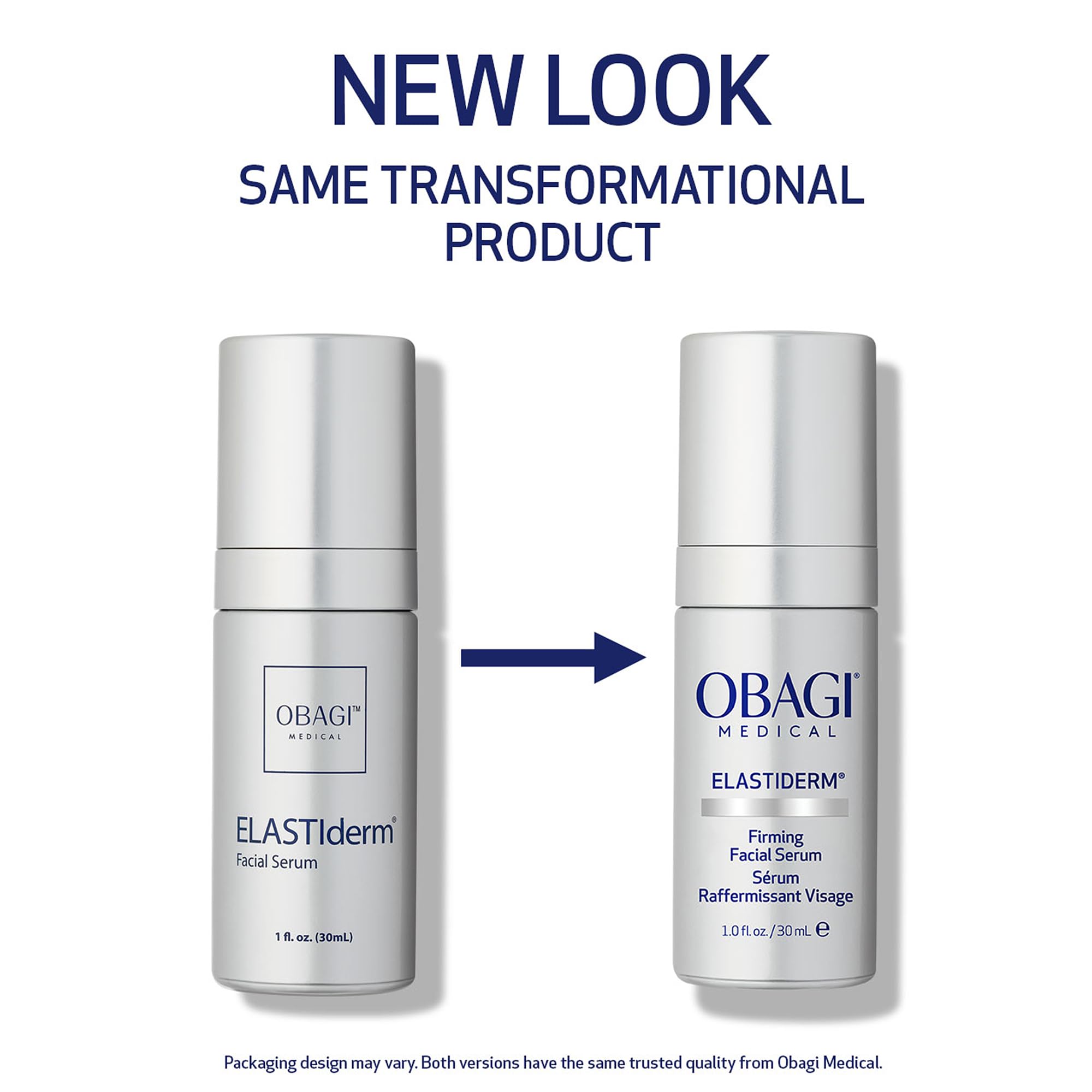 Obagi ELASTIderm pump detail highlighting precise dispensing for minimal waste