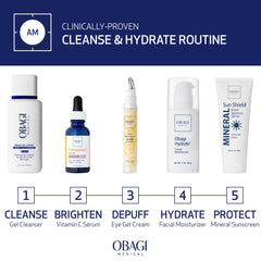 Obagi Hydrate bottle and box scale illustrating compact 1.7 oz travel size