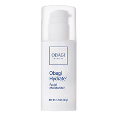 Obagi Hydrate front packaging showing clean clinical design and product benefit
