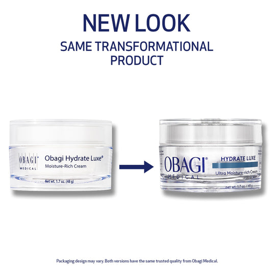 Obagi open jar texture close-up showing balm-like cream for deep moisture