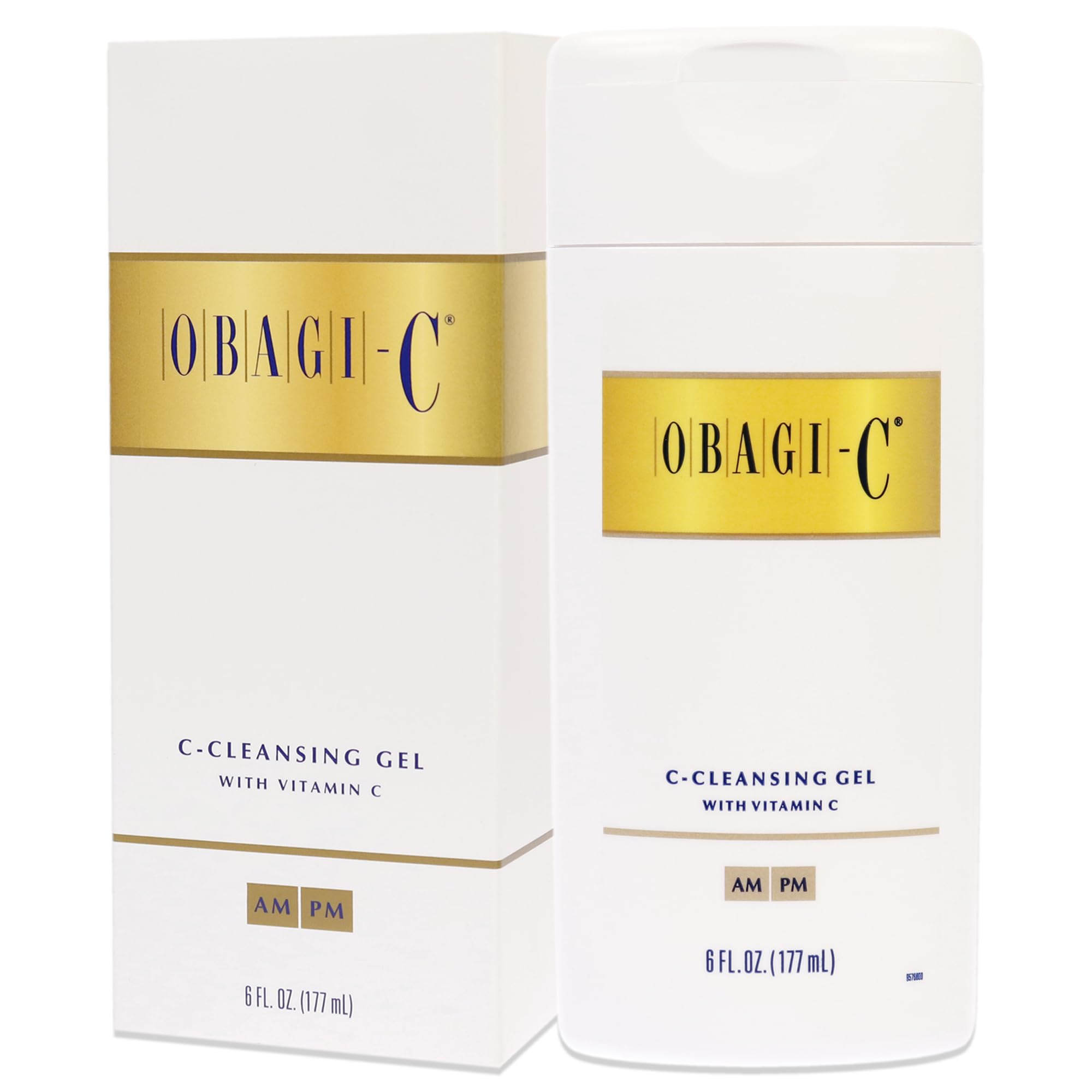 Obagi Medical 6 fl oz bottle beside common items to show practical size