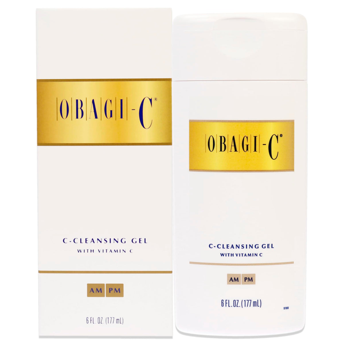 Obagi Medical bottle front view showing label and benefit of refreshing cleanse