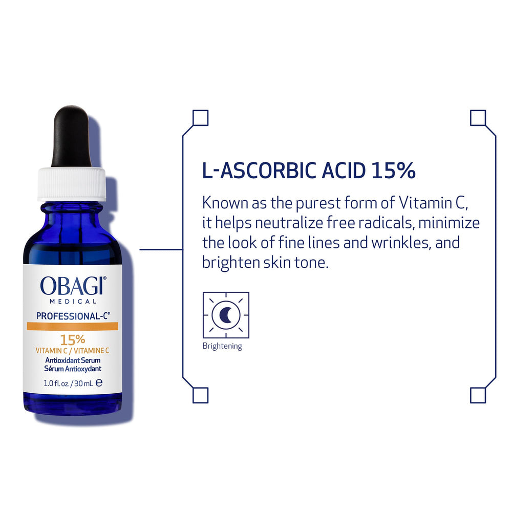 Obagi Medical serum in morning routine scene with sunscreen showing daytime protection benefit