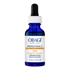 Obagi Medical front packaging showing serum bottle and brand benefit