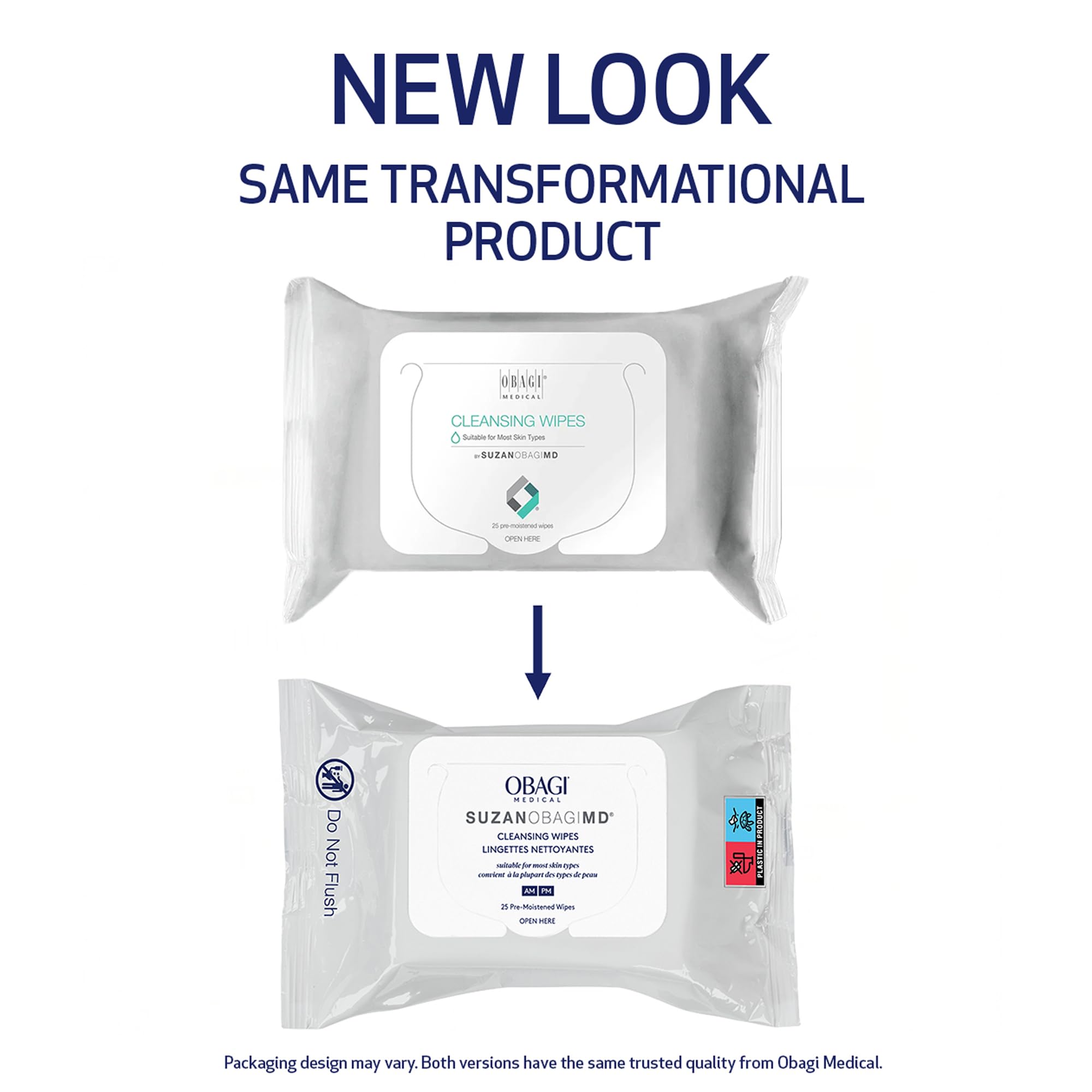 Obagi Medical close-up of wipe texture highlighting gentle exfoliating action