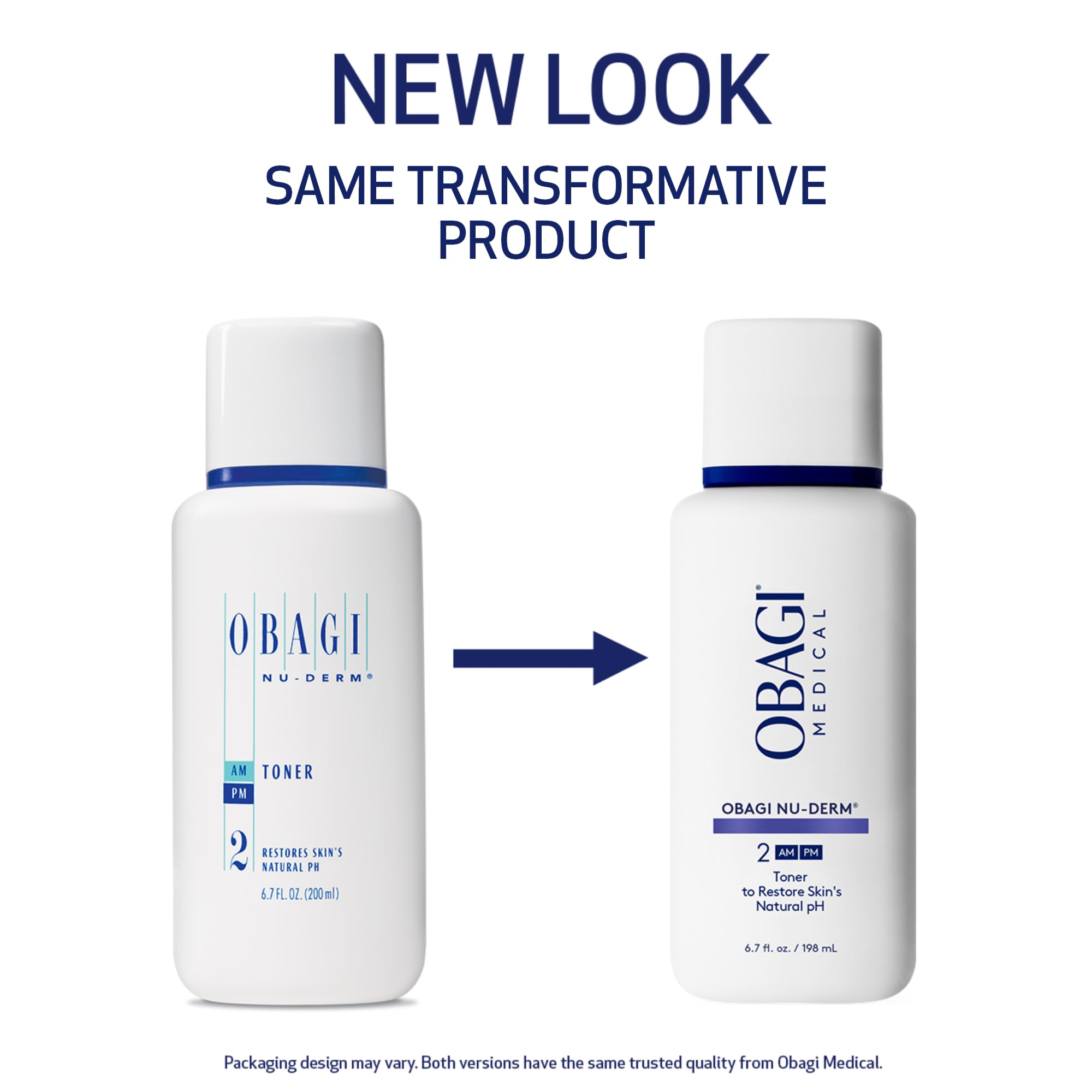 Obagi Medical toner label close-up highlighting product name and gentle formulation benefits