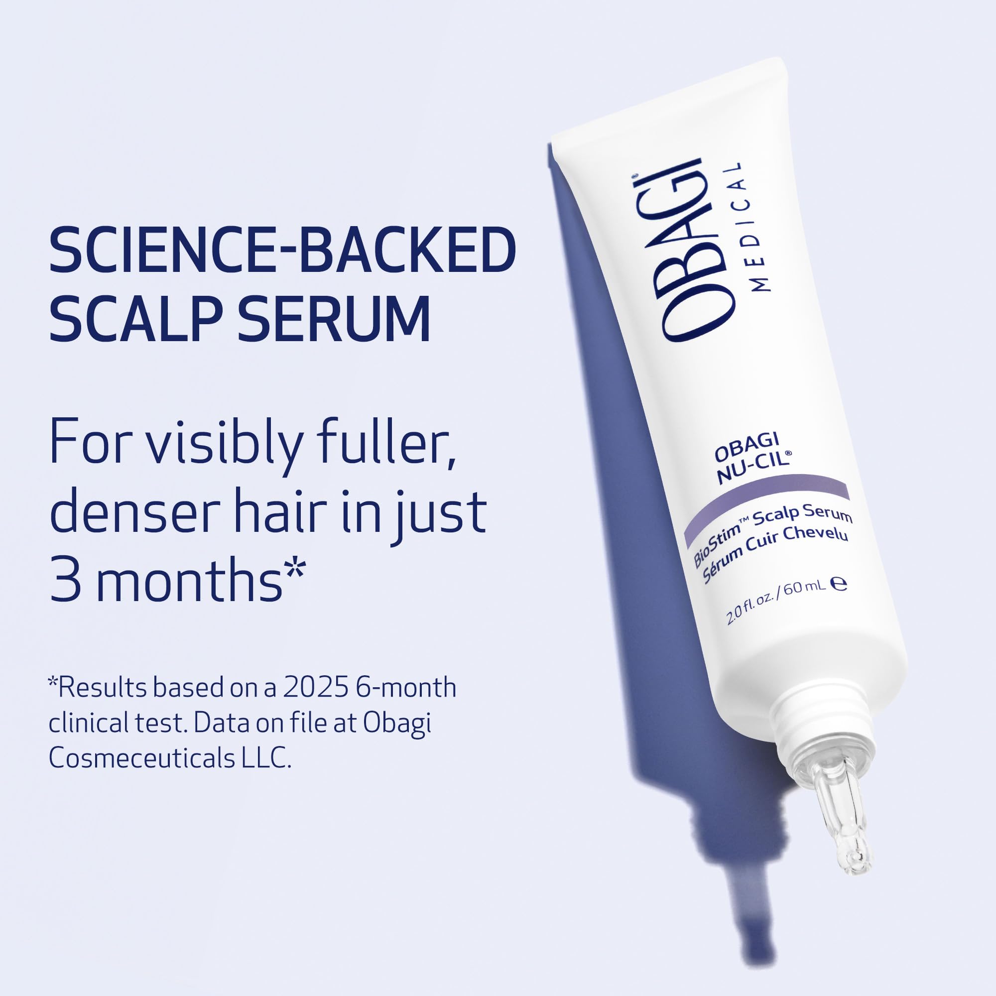 Obagi Nu-Cil applied to scalp showing easy targeted daily use