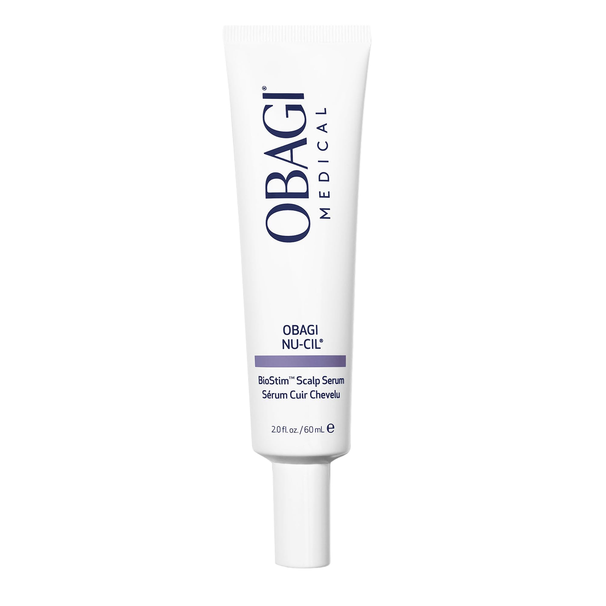 Obagi Nu-Cil front packaging showing sleek bottle and brand benefit
