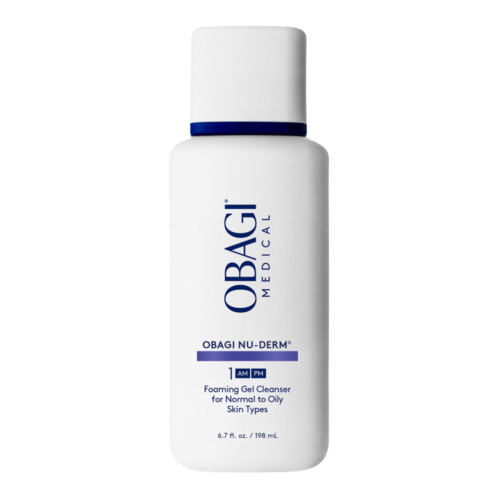 Obagi Nu-Derm front packaging showing clean clinical design and clarity
