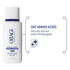 Obagi Medical light lather in hand illustrating mild foam that rinses clean